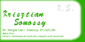 krisztian somossy business card