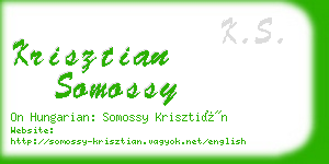 krisztian somossy business card